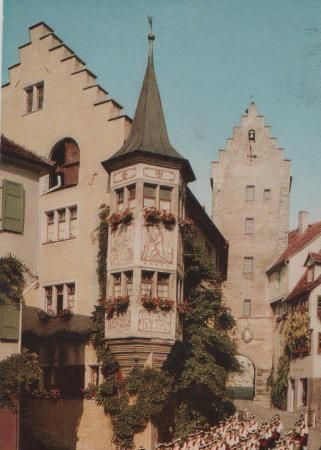 Meersburg - Marktplatz mit Knabenmusik - 1981 Meersburg - Marktplatz mit Knabenmusik - 1981