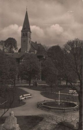 Brotterode - Blick zur Kirche - 1957 Brotterode - Blick zur Kirche - 1957