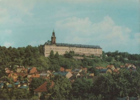 Rudolstadt - Blick zur Heidecksburg - 1968 Rudolstadt - Blick zur Heidecksburg - 1968
