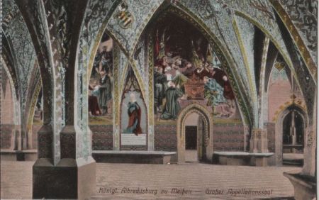 Meißen - Albrechtsburg, Großer Appellationssaal - ca. 1935 Meißen - Albrechtsburg, Großer Appellationssaal - ca. 1935