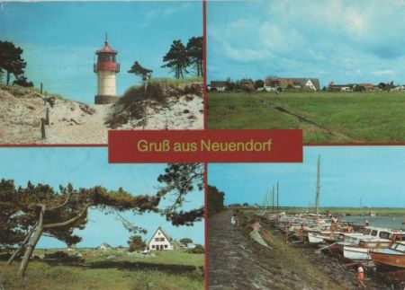 Hiddensee - Neuendorf - u.a. Blick auf Vitte - 1988 Hiddensee - Neuendorf - u.a. Blick auf Vitte - 1988