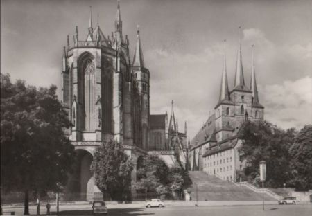 Erfurt - Dom und Severikirche - 1967 Erfurt - Dom und Severikirche - 1967