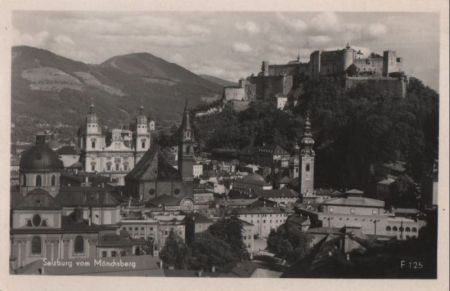 Österreich - Salzburg - vom Mönchsberg - 1952 Österreich - Salzburg - vom Mönchsberg - 1952