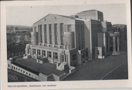 Teplitz-Schönau - Stadttheater und Stadtsäle - ca. 1955 Teplitz-Schönau - Stadttheater und Stadtsäle - ca. 1955