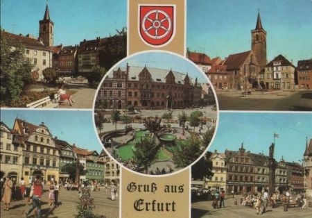 Erfurt - u.a. Fischmarkt - 1986 Erfurt - u.a. Fischmarkt - 1986