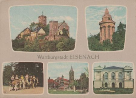 Eisenach - u.a. Burschenschaftsdenkmal - 1968 Eisenach - u.a. Burschenschaftsdenkmal - 1968
