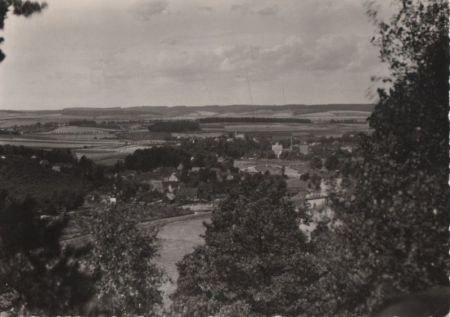 Wünschendof - Blick vom Elstertal - 1957 Wünschendof - Blick vom Elstertal - 1957