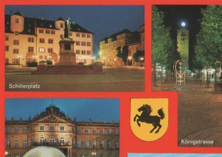 Stuttgart u.a. Schillerplatz - ca. 1985 Stuttgart u.a. Schillerplatz - ca. 1985