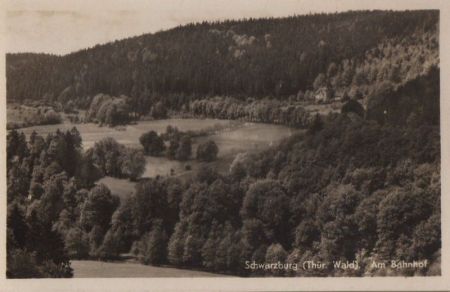 Schwarzburg - Am Bahnhof - ca. 1955 Schwarzburg - Am Bahnhof - ca. 1955