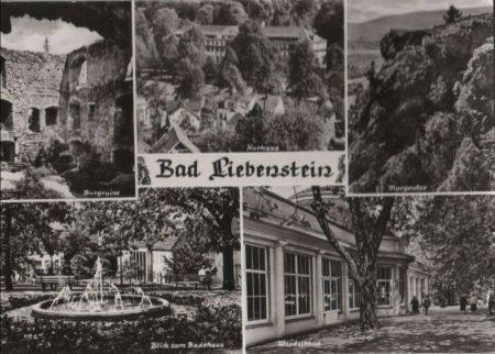 Bad Liebenstein - u.a. Blick zum Badehaus - 1976 Bad Liebenstein - u.a. Blick zum Badehaus - 1976