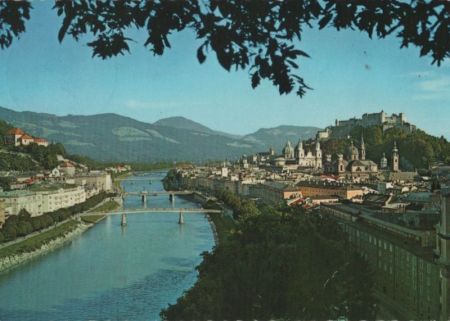 Österreich - Salzburg - Blick auf Stadt und Festung - ca. 1980 Österreich - Salzburg - Blick auf Stadt und Festung - ca. 1980