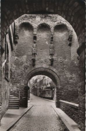 Andernach - Rheintor mit Bäckerjungen - 1961 Andernach - Rheintor mit Bäckerjungen - 1961