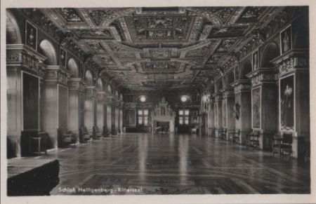Heiligenberg - Schloß, Rittersaal - ca. 1955 Heiligenberg - Schloß, Rittersaal - ca. 1955
