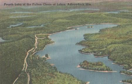 USA - Adirondack Mts. - Fulton Chain of Lakes - ca. 1935 USA - Adirondack Mts. - Fulton Chain of Lakes - ca. 1935