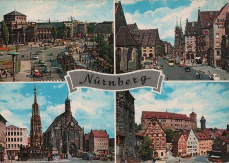 Nürnberg - mit 4 Bildern - ca. 1970 Nürnberg - mit 4 Bildern - ca. 1970