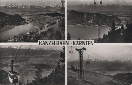 Österreich - Kanzelbahn - mit 4 Bildern - 1962 Österreich - Kanzelbahn - mit 4 Bildern - 1962