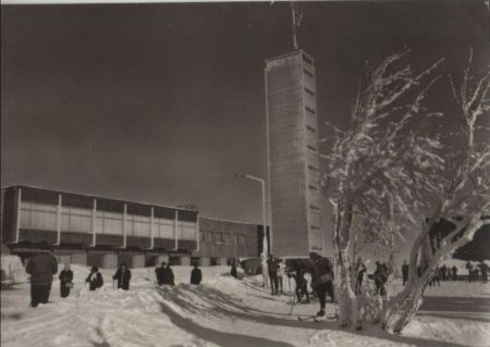 Oberwiesenthal - HOG Fichtelberghaus mit Aussichtsturm - 1970 Oberwiesenthal - HOG Fichtelberghaus mit Aussichtsturm - 1970