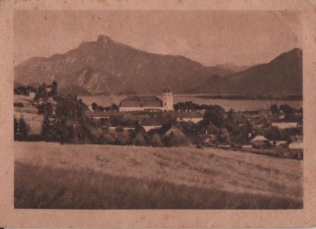 Österreich - Mondsee - mit Schafberg - 1947 Österreich - Mondsee - mit Schafberg - 1947
