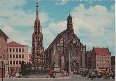 Nürnberg - Hauptmarkt - ca. 1965 Nürnberg - Hauptmarkt - ca. 1965