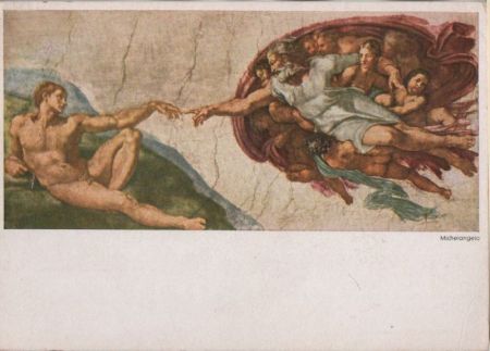 Michelangelo - Erschaffung des Adam - 1958 Michelangelo - Erschaffung des Adam - 1958