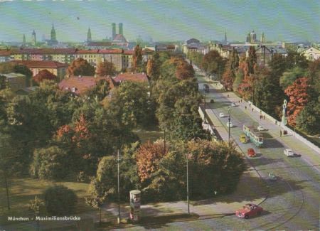 München - Maximiliansbrücke - 1966 München - Maximiliansbrücke - 1966