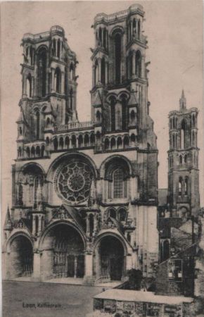 Frankreich - Laon - Kathedrale - 1916 Frankreich - Laon - Kathedrale - 1916