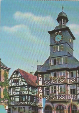 Heppenheim - Rathausplatz - ca. 1975 Heppenheim - Rathausplatz - ca. 1975