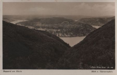 Boppard - Blick vom Vierseenplatz - 1934 Boppard - Blick vom Vierseenplatz - 1934