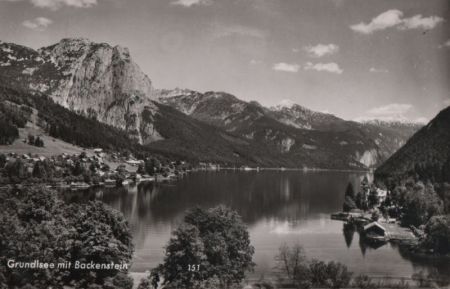 Österreich - Grundlsee - mit Backenstein - 1961 Österreich - Grundlsee - mit Backenstein - 1961