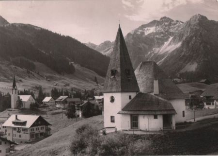 Österreich - Hirschegg - Kreuzkirche - ca. 1965 Österreich - Hirschegg - Kreuzkirche - ca. 1965