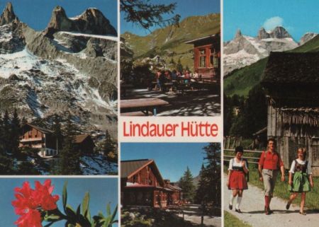Österreich - Lindauer Hütte - 5 Teilbilder - ca. 1980 Österreich - Lindauer Hütte - 5 Teilbilder - ca. 1980