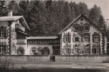 Oberammergau - Hänsel und Gretelhaus - 1960 Oberammergau - Hänsel und Gretelhaus - 1960