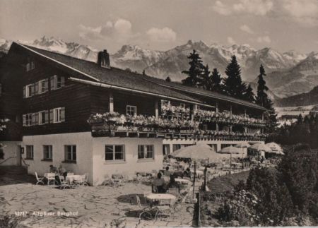 Sonthofen - Allgäuer Berghof mit Alpe Eck - ca. 1965 Sonthofen - Allgäuer Berghof mit Alpe Eck - ca. 1965
