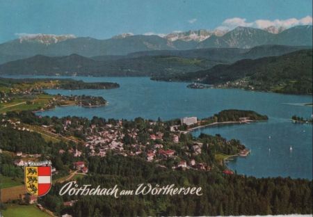 Österreich - Pörtschach - mit Karawanken - ca. 1975 Österreich - Pörtschach - mit Karawanken - ca. 1975