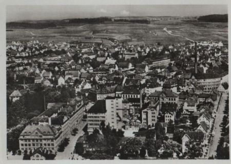 Schwenningen - vom Flugzeug aus - ca. 1950 Schwenningen - vom Flugzeug aus - ca. 1950