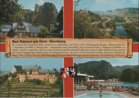 Bad Münster am Stein-Ebernburg - mit 4 Bildern - ca. 1980 Bad Münster am Stein-Ebernburg - mit 4 Bildern - ca. 1980