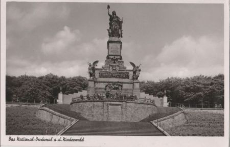 Rüdesheim, Niederwalddenkmal - ca. 1960 Rüdesheim, Niederwalddenkmal - ca. 1960