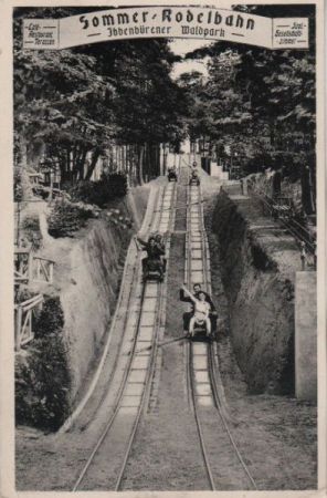 Ibbenbüren - Waldpark, Sommer-Rodelbahn - 1959 Ibbenbüren - Waldpark, Sommer-Rodelbahn - 1959