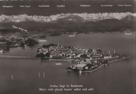 Lindau - von oben - 1963 Lindau - von oben - 1963
