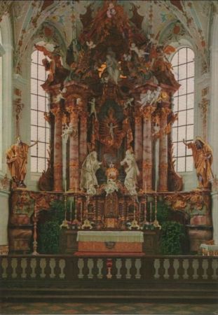 Rottenbuch - Kirche, Hochaltar - 1974 Rottenbuch - Kirche, Hochaltar - 1974