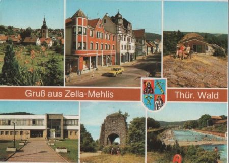 Zella-Mehlis - u.a. Ehrenmal für Kriegsgefallene - ca. 1985 Zella-Mehlis - u.a. Ehrenmal für Kriegsgefallene - ca. 1985