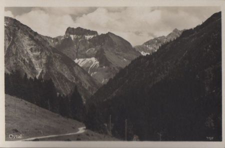 Allgäuer Alpen - Weg ins Oytal - ca. 1950 Allgäuer Alpen - Weg ins Oytal - ca. 1950