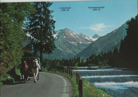 Oberstdorf - Stellwagenfahrt im Birgsautal - 1984 Oberstdorf - Stellwagenfahrt im Birgsautal - 1984