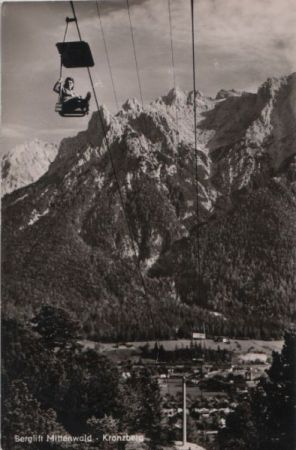 Mittenwald - Berglift zum Kranzberg - 1960 Mittenwald - Berglift zum Kranzberg - 1960