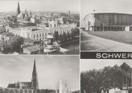 Schwerin u.a. Kongreßhalle - 1986 Schwerin u.a. Kongreßhalle - 1986