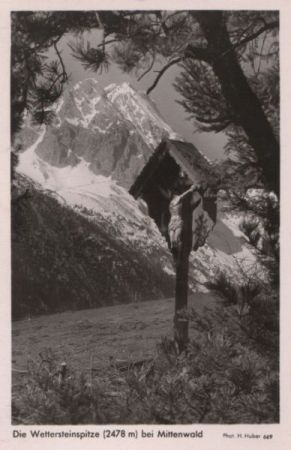 Mittenwald - Wettersteinspitze - 1950 Mittenwald - Wettersteinspitze - 1950