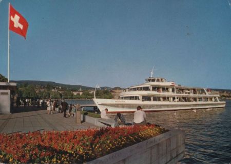Schweiz - Zürich - Schiffstation Bürkliplatz - 1970 Schweiz - Zürich - Schiffstation Bürkliplatz - 1970