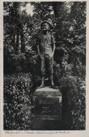 Weißenfels - Denkmal - Weil es mich freut - ca. 1940 Weißenfels - Denkmal - Weil es mich freut - ca. 1940