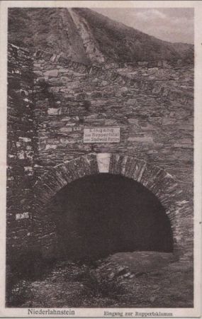 Lahnstein-Niederlahnstein - Eingang zur Ruppertsklamm - 1937 Lahnstein-Niederlahnstein - Eingang zur Ruppertsklamm - 1937