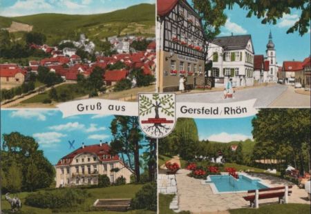 Gersfeld - u.a. Marktplatz - 1980 Gersfeld - u.a. Marktplatz - 1980